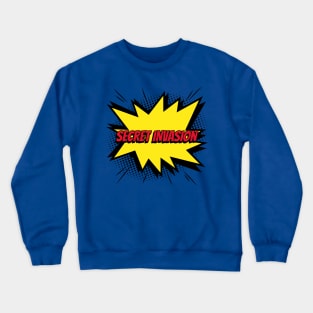 secret invasion comic kapow style artwork. Crewneck Sweatshirt